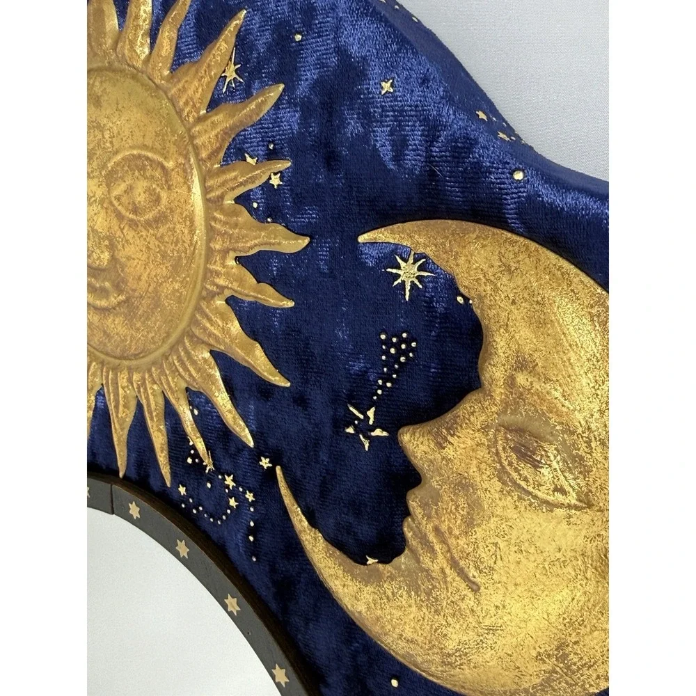 Michaels Bound By Magic Celestial Wall Mirror Moon Sun Stars Witch Velvet Decor